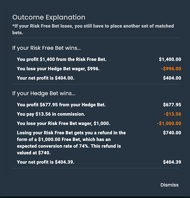 Your betslip explained on DarkHorse breaks down exactly how your bet will turn out